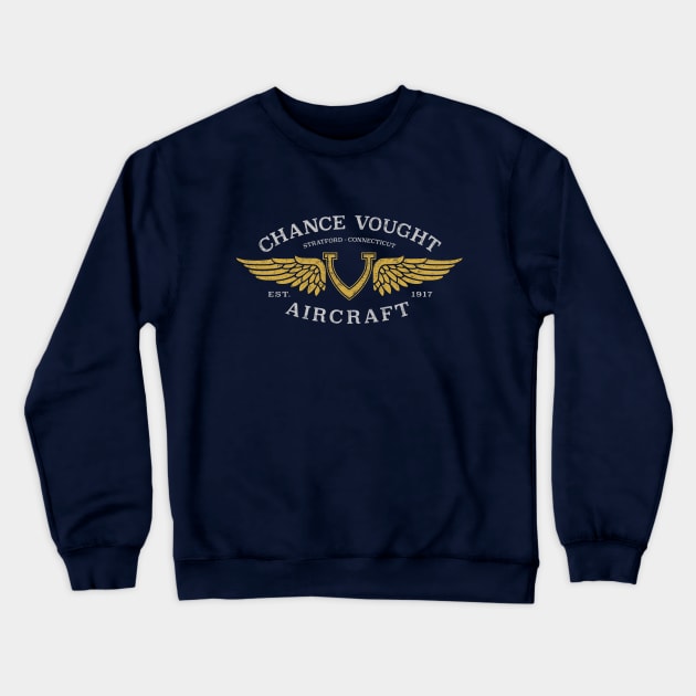 Chance Vought Aircraft Logo Crewneck Sweatshirt by 909 Apparel
